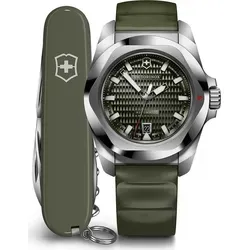 Victorinox I.N.O.X. Automatik Uhr V242017.1 - Sportlich und Wasserdicht - Herrenuhren mit Swiss Made Automatikwerk, 20 ATM wasserdicht und robustem Design für Abenteuer und Alltag.