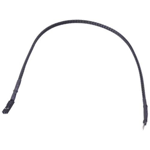 Phobya 2pin-Kabel Verlängerung Buchse/Stecker 30cm - Schwarz