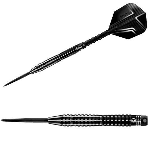 Harrows Black Knight | Steeldarts 90% Tungsten | Titanium | 25g | Dartpfeile Set