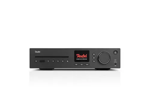 Teufel Kombo 62 Mk2 CD-Receiver - Kraftvoller 2.1-CD-Receiver mit Bluetooth, WLAN und DAB+ für erstklassigen Klang. Ideal für Musikliebhaber mit integriertem CD-Laufwerk und Streaming über Spotify Connect.