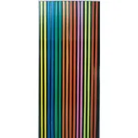 Streifenvorhang multicolor 90 x 200 cm - Schiebevorhänge in bunten Farben, ideal für kreative Raumgestaltungen und Sichtschutz mit 100 % PE Polyethylen für hohe Langlebigkeit.