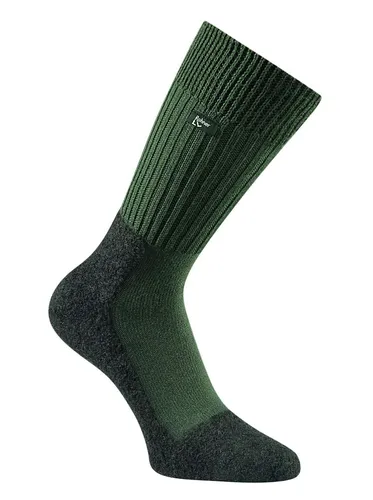 Rohner Trekkingsocke Original (Schurwolle) grün - 1 Paar, Größe: 39-41 - Sportsocken aus hochwertiger Schurwolle, ideal für Wanderschuhe mit Lederfütterung; hält den Fuß trocken und warm, wasser- und schmutzabweisend dank Teflon-Beschichtung.