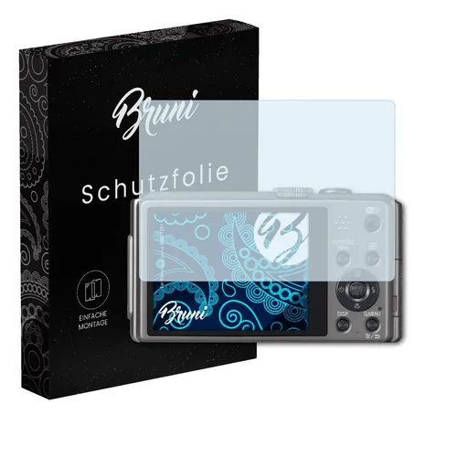 Bruni 2x Folie für Panasonic Lumix DMC-TZ41 Schutzfolie Displayschutzfolie