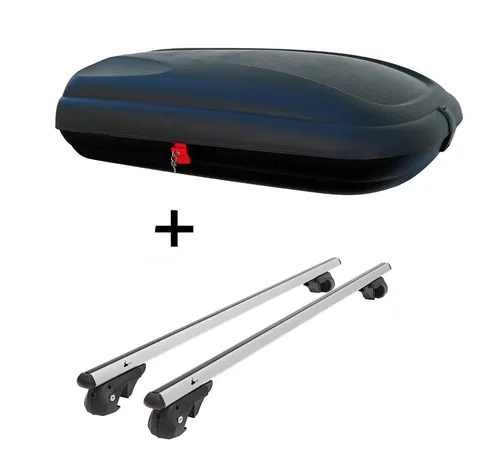 VDP Dachbox VDPCA320 320Ltr carbonlook mit Alu Relingträger für Skoda Roomster 00-05 - Gepäckträger mit 320L Volumen, abschließbar und ideal für sichere Transporte. Inklusive Alu Relingträger für einfache Montage und optimale Stabilität.