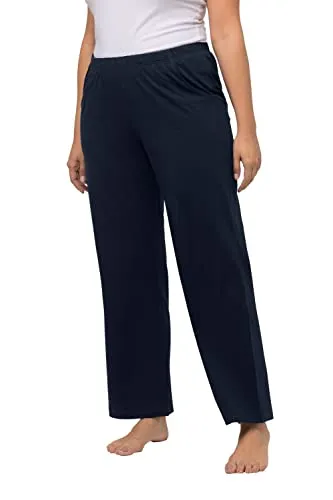 Ulla Popken Damen Hose, Nachtblau, 62/64 EU - Damen-Hosen mit regulärer Passform, angenehm zu tragen und aus weichem Material für höchsten Komfort im Alltag.
