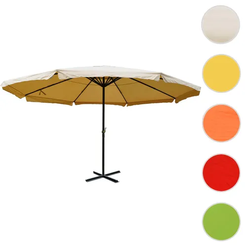 Sonnenschirm Meran Pro 5m, stabiler Gastronomie Marktschirm - Gastronomie Sonnenschirm Meran Pro, mit verstärktem Mast und hochwertiger Zahnrad-Mechanik für einfache Bedienung. Wetterfest und robust, ideal für gewerbliche Nutzung und entspannte Stunden im Freien.
