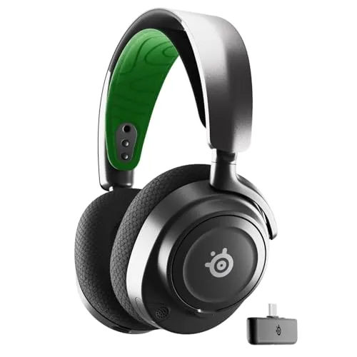 SteelSeries Arctis Nova 7X Wireless- Multi-Plattform Gaming-Headset-PS5,PC,Mobile - Magnetische Neodym-Treiber- 2,4 GHz + Mischbarer Bluetooth- 38 H Akkulaufzeit– ClearCast Gen 2 KI-Mik