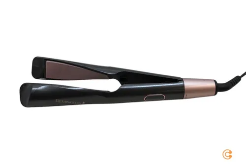 Remington S6606 Glätteisen Schwarz, Rose - 2-in-1 Styling-Tool - Glätteisen und Lockenstab in einem, ideal für vielseitige Haarstylings. Die geschwungenen Platten ermöglichen müheloses Glätten und kreative Locken.