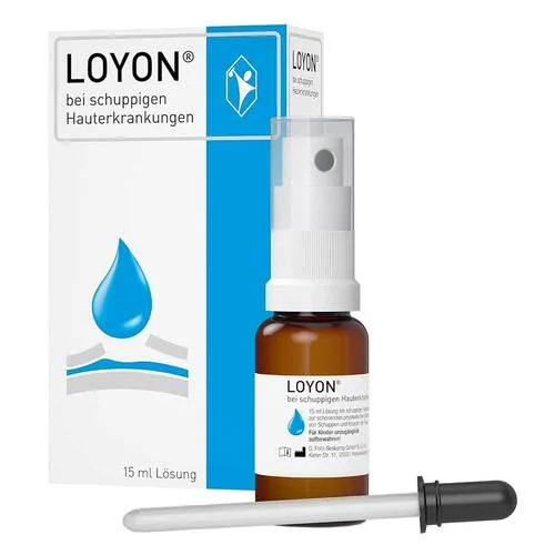 LOYON gegen Schuppenflechte, Milchschorf & Kopfgneis - Arzneimittel zur schonenden Ablösung von Schuppen und Krusten, ideal für Psoriasis und Milchschorf. Mit Pipette und Sprühaufsatz für präzise Anwendung.