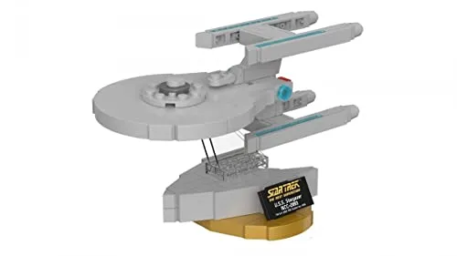 BlueBrixx Pro - Star Trek USS Stargazer NCC-2893 Set - Modellbausatz für Erwachsene und Kinder, Klemmbausteine-Set aus 220 Teilen, Offiziell lizenziert, 104962