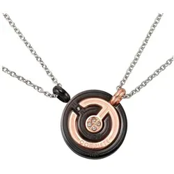 Firetti Schmuckset Multipack LIEBE (4-tlg) mit Zirkonia - Trauringe und Partnerschmuck-Set, edel gestaltet mit abnehmbaren Anhängern und funkelnden Zirkonia, ideal als Geschenk für besondere Anlässe.