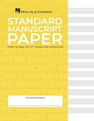 Standard Manuscript Paper ( Yellow Cover).