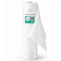 Sensalux Tischdecke 0,8m x 25m Weiß - Hochwertige Tischdeckenrolle aus 100% Polypropylen, ideal für Events wie Hochzeiten, Geburtstagsfeiern oder Gartenpartys. OEKO-TEX® zertifiziert für nachhaltigen Genuss.