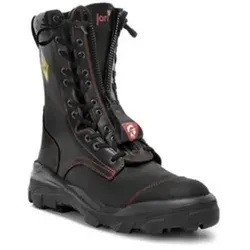 Elten EURO PROOF Feuerwehrstiefel Gr. 44 - Hochwertiger Feuerwehrstiefel mit feuerresistentem Rindleder, Stahlkappe und rutschhemmender Sohle. Optimaler Schutz und Komfort für harte Einsätze, ideal für professionelle Anwendungen.