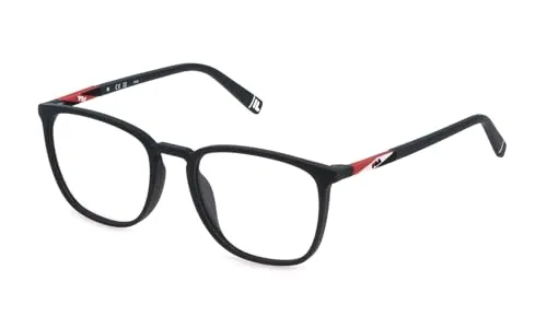 FILA Brillengestell (Model VFI541) für Herren, Quadratisch, gefertigt aus Stainless steel (inklusive Brillenetui)