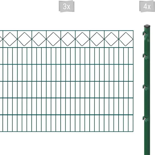 Arvotec Doppelstabmattenzaun ESSENTIAL 120 cm mit Zierleiste - Doppelstabmattenzaun für flexible und langlebige Lösungen, verzinkt für optimalen Rostschutz und in modernem Design. Ideal für individuelle Zaunanlagen.