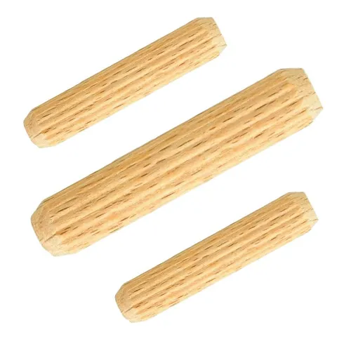 Prima-Online Holzdübel Riffeldübel Holzdübel Holzstifte Buche Ø8x [30, 35, 40, 50, 60]mm 1kg