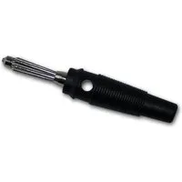 Goobay 10x Labor-Bananen-Stecker Schwarz mit Querloch