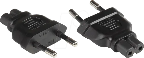 GC PA-0370S - Netzadapter, Eurostecker,Typ C, C7, schwarz
