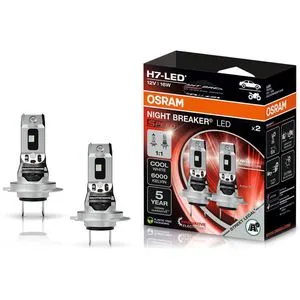 OSRAM Auto-Lampe Night Breaker Speed H7 LED 12V, 2 Stück - Autobeleuchtungen mit extra hellem Licht (6.000 K) und 1.500 Lumen. Einfache Umrüstung von Halogen auf LED, ideal für PKW, Transporter und Wohnmobile.