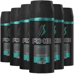 Axe Apollo Deospray 150 ml - 6er Pack - Entdecken Sie den frischen Duft des Axe Apollo Deosprays im praktischen 6er Pack. Ideal für den täglichen Einsatz und sorgt für langanhaltende Frische den ganzen Tag.