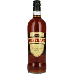 Soberano Solera 30% Vol. 1l - Aromatischer Weinbrand aus Spanien mit 30 % Vol., gereift nach traditionellem Solera-Verfahren. Ideal für Cocktails oder pur, bietet er ein harmonisches Geschmackserlebnis mit komplexen Aromen.