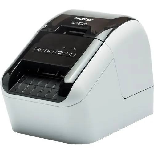 Brother Etikettendrucker P-touch QL-800 - Zweifarbiger Thermodirektdruck, 300 x 600 dpi, automatische Schnittvorrichtung und 3 Jahre Garantie