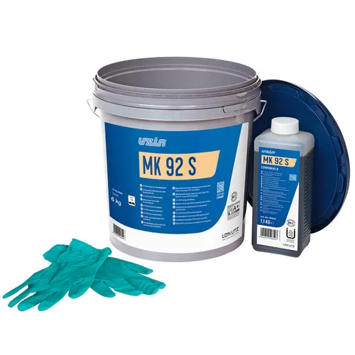 Uzin MK 92 S 2-K PUR-Parkettkleber 6kg - Hochwertiger 2-Komponenten-Parkettkleber für zuverlässige Verlegung. Ideal für verschiedene Untergründe und sorgt für eine dauerhafte Verbindung.