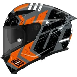 Suomy Stellar 2 Entropy Integralhelm - Matt Grau/Schwarz/Orange - M - Motorradhelm mit innovativem ADT-Advance Thermoplastik für maximalen Schutz und Komfort, ausgestattet mit dem leistungsstärksten PINLOCK® MAX VISION 120 Antibeschlagsystem und effizientem Belüftungssystem.