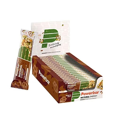 Powerbar Natural Energy Cereal Sweet'n Salty - Vegan Energie Riegel - Ausdauer- & Energieriegel mit komplexen Kohlenhydraten und extra Magnesium für langanhaltende Energie. Ideal für Sport und unterwegs, palmölfrei und mit hochwertigen Zutaten.