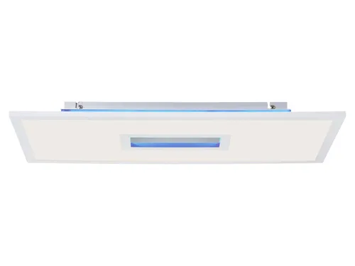 BRILLIANT LED Deckenlampe "Movida" mit RGB Farbwechsel und Fernbedienung - Moderne Deckenleuchte für Wohnzimmer mit dimmbarer Helligkeit und Farbwechsel. Perfekt für individuelle Lichtstimmungen und energiesparend mit 2600 Lumen. Inklusive Fernbedienung und Montagematerial.