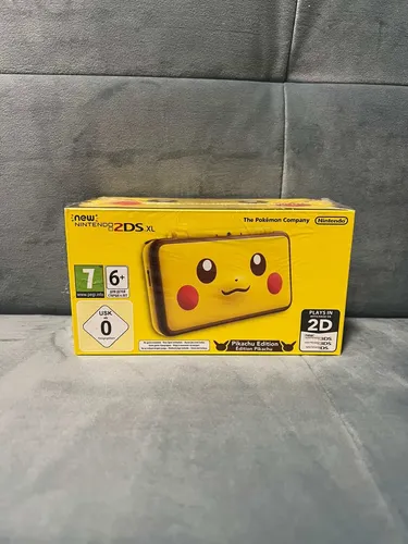 New Nintendo 2DS XL Pikachu Edition - Konsolen mit erweiterter Steuerung, inkl. NFC-Leser für amiibo und 4GB microSD für zusätzliche Speicheroptionen.