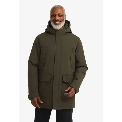 Funktionsparka JACK WOLFSKIN "CANYON SHIELD PARKA M" - Herren Funktionsjacke in Gr. XL, obsidianmoss, wasserdicht und winddicht mit TEXAPORE CORE OXFORD Material, perfekte Isolation durch TEXATHERM CORE, ideal für raue Winterbedingungen.