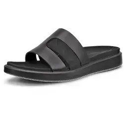 ECCO FLOWT W Pantolette Damen, Gr. 36, schwarz - Stylische Pantolette von ECCO aus hochwertigem Leder, ideal für den Sommer. Mit bequemem Keilabsatz und lässigem Design, perfekt für Freizeit und Zuhause.