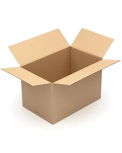 KK Verpackungen Versandkartons 600 x 400 x 400 mm Braun 1-wellig (Innenmaß 594 x 394 x 390 mm) | 5 Stück, Faltkartons Kartons für Versand als DHL Paket Hermes Paketklasse L DPD GLS Paketklasse XL