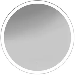 Lichtspiegel rund Sevilla 3 - Verspiegelt mit Dimmfunktion - Badspiegel aus hochwertigem Glas, Ø 75 cm, inkl. Touch-Schalter und Dimmfunktion für individuelle Lichtstimmung. Made in Germany.