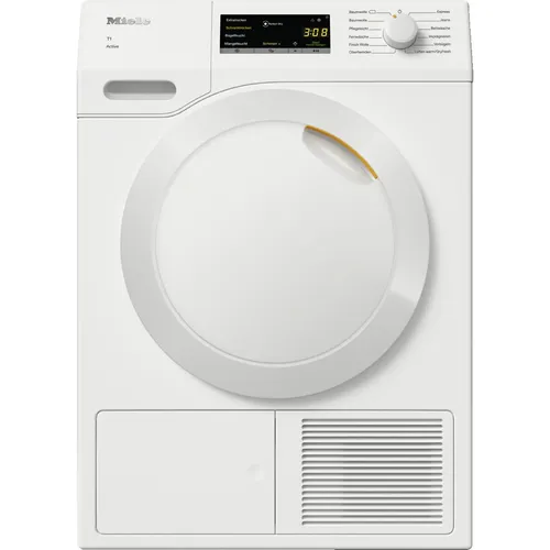 MIELE TCA230WP Active Wärmepumpentrockner - 7 kg, A++, Lotosweiß, EcoDry Technologie für Energieersparnis und PerfectDry für punktgenaue Trocknung