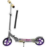 ArtSport Cityroller Skaterboy - XXL Räder & Hinterradbremse, Blau/Silber/Weiß - Roller/Kickboards mit XXL Rädern, klappbar und tragbar. Ideal für Kinder ab 4 Jahren, max. Benutzergewicht 100 kg. Sicherheit durch Hinterradreibungsbremse und rutschfeste Trittfläche.