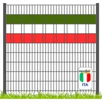 zaunzu Sichtschutz Fanartikel Italien für Doppelstabmatten Volle Streifenbreite