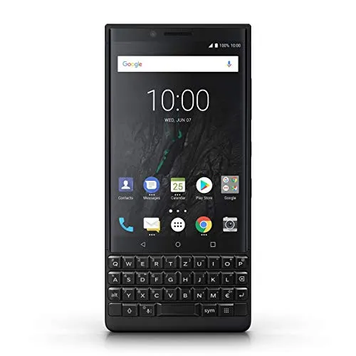 BlackBerry KEY2 64GB Single Sim black - Schwarz - Handy ohne Vertrag mit innovativer Tastatur, 12MP Dual-Kamera und über 25 Stunden Akku-Laufzeit für ein sicheres Android-Erlebnis.