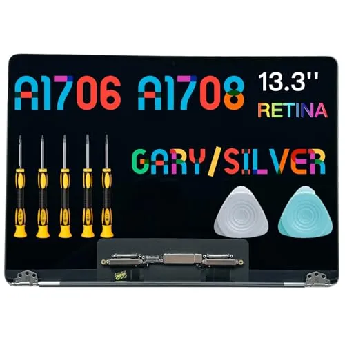 seven puppy (Silber) Replacement Screen 13.3" for Pro Retina A1706 A1708 2560x1600 Late 2016 Mid 2017 EMC 3071 EMC 3163 EMC 3164 Full LCD LED Screen Assembly Display