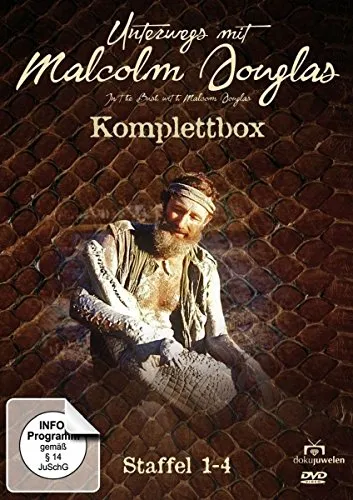 Unterwegs mit Malcolm Douglas - Staffel 1-4: 16 DVDs - Infoprogramm über die faszinierenden Abenteuer von Malcolm Douglas, ideal für Natur- und Tierliebhaber.