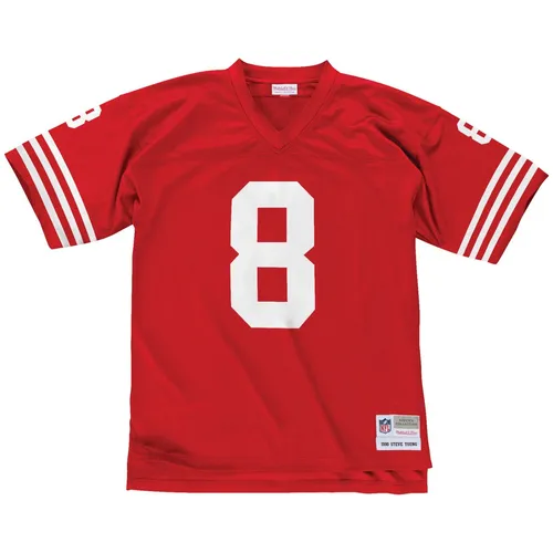 NFL Legacy Jersey San Francisco 49ers 1990 Steve Young - S - NFL Fan Mesh Jersey im Retro-Design von Hall of Famer Steve Young. Hochwertige Verarbeitung mit gesticktem Name und Jahr, ideal für wahre Fans.