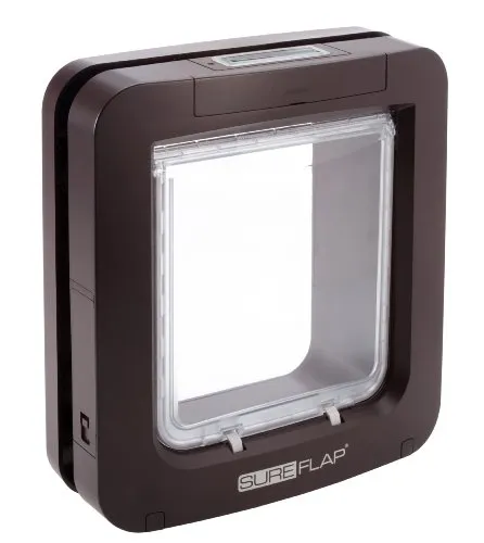 Sure Petcare SureFlap Mikrochip-Haustierklappe - Elektronische Katzenklappe mit Mikrochip-Erkennung, schützt Ihr Zuhause und bietet Zutrittskontrolle für Katzen und kleine Hunde.