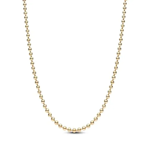 PANDORA Moments Kugelhalskette 14k vergoldet, 50cm - Moderne Kugelhalskette aus 14k vergoldeter Metalllegierung, perfekt für individuelle Styles. Kompatibel mit bis zu drei Charms, für einen einzigartigen Look. Hochwertige Verarbeitung für langlebige Freude.