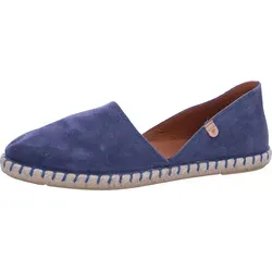 VERBENAS Carmen Slipper blau 41 EU - Halbschuhe aus hochwertigem Rauleder, ideal für den täglichen Komfort mit einer modischen Note und einem bequemen, verschlusslosen Design.