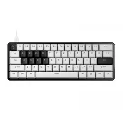 Pulsar PCMK 3 HE 60 Gaming-Tastatur - Weiß - Die Pulsar PCMK 3 HE 60 ist eine hochleistungsfähige Gaming-Tastatur mit Hall-Effekt-Technologie und anpassbarer Aktionshöhe von 0,1 mm bis 4,0 mm für individuelle Benutzererlebnisse.