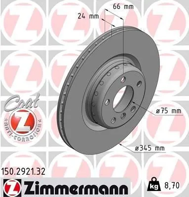 Zimmermann Bremsscheibe FORMULA F 150.2921.32 - Hochwertige Bremsscheibe für zuverlässige Bremsleistung, ideal für sportliche Fahrweise und optimierte Sicherheit im Straßenverkehr.