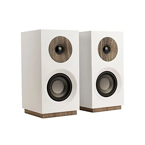 Jamo S 801 Lautsprecher Paar (Weiß) - Kompaktes Lautsprecherpaar mit 1 Zoll Soft-Dome-Hochtöner und 4 Zoll Polyfiber-Tieftöner für ausgewogenen Klang. Ideal für Musikliebhaber, die Wert auf Qualität legen.