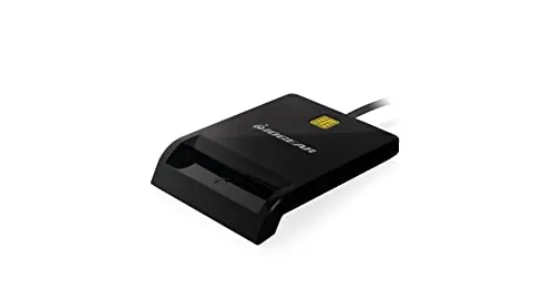 IOGEAR USB Common Access Card Reader (CAC) – EMV Level 1/4.1 konform – PC/SC Version 1.0/2.0 – Klasse A, B und C (5 V / 3 V / 1,8 V) – T0, T1 Protokoll – kompatibler MS USB-CCID-Treiber – GSR212